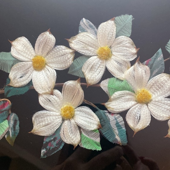 Vintage Floral Art Print in Textured Frame - Picture 5 of 16